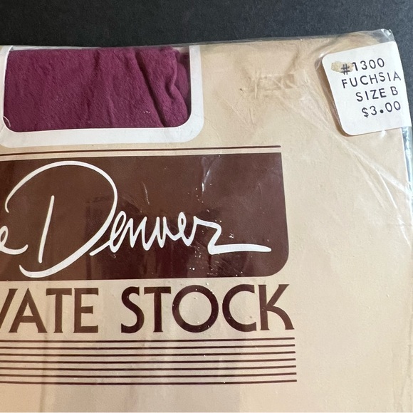 The Denver Private Stock Hosiery  (2) Size B; French Knot Grape Mist + Opaque - Picture 3 of 8